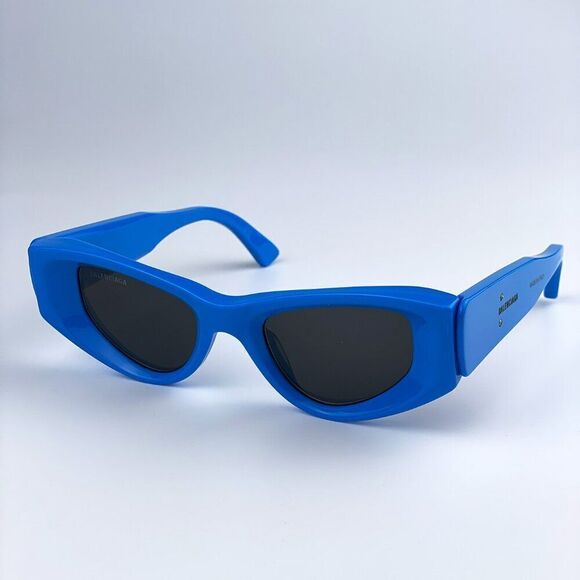 SALE! NEW Balenciaga BB0243S 004 Blue Grey Cat Eye Unisex Sunglasses main image 5